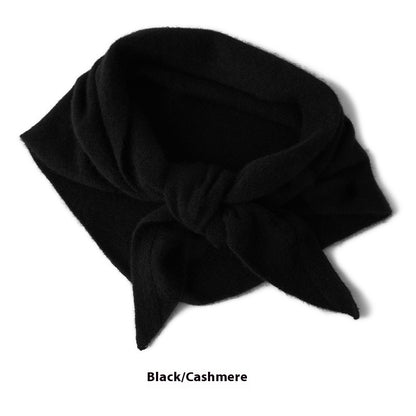 100% Pure Cashmere Knitted Shawl – Small Korean Style Unisex Wrap