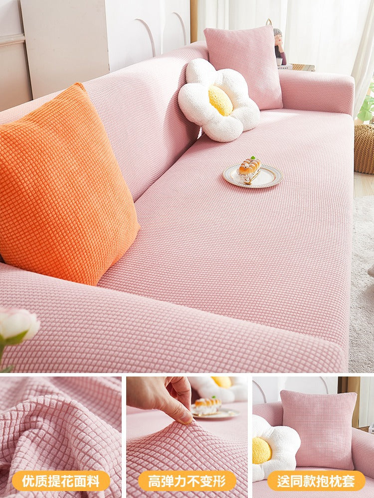 Premium Stretch Chenille Sofa Cover – Full Coverage Anti-Slip Protector