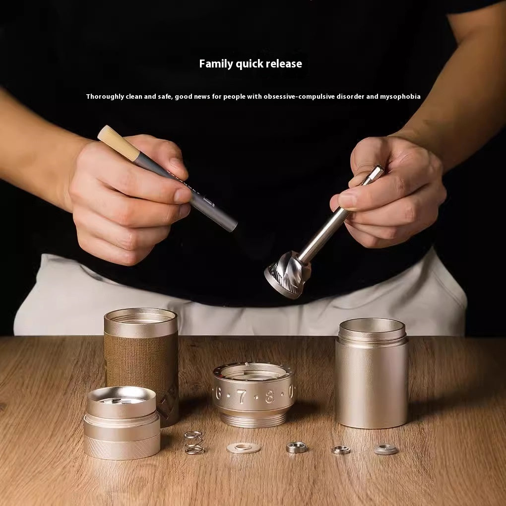 Portable Stainless Steel Manual Coffee Grinder – Precision Hand Coffee Mill