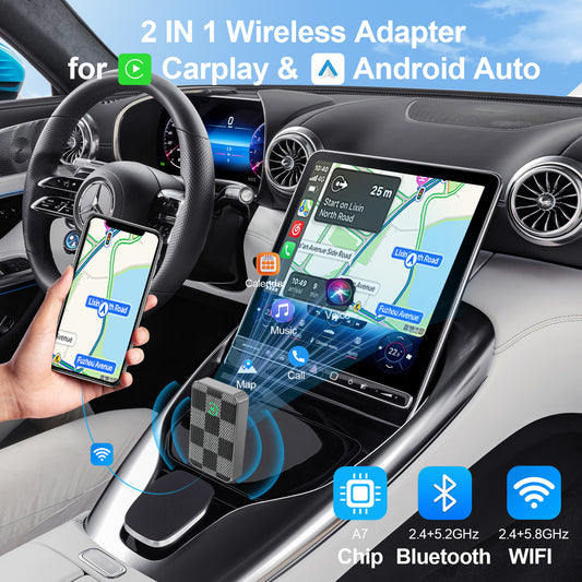 Smart Wireless Adapter – CarPlay & Android Auto Compatible