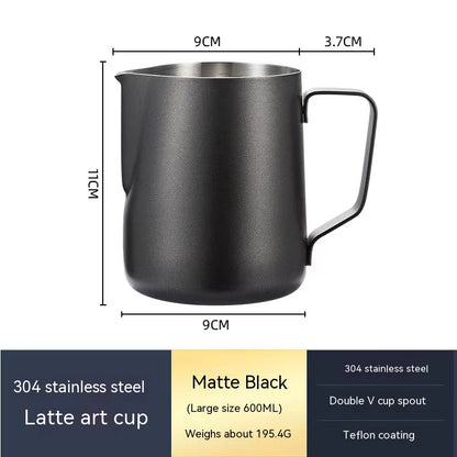 Professional Stainless Steel Milk Frothing Pitcher – Latte Art Barista Jug