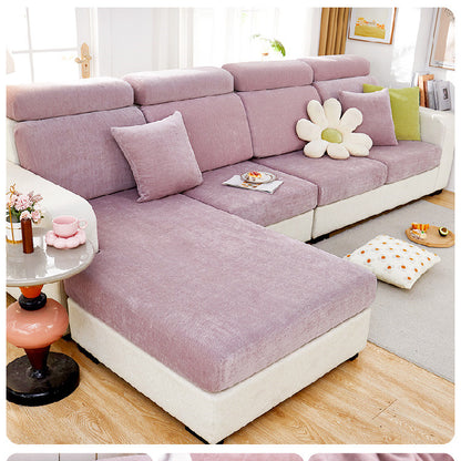 Home Fashion Chenille Stretch Sofa Cover – Modern & Cozy