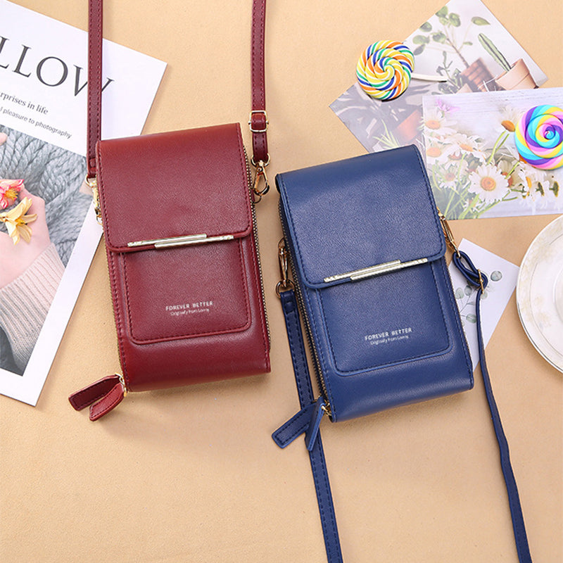 Touchscreen Crossbody Phone Bag – Stylish Mini Wallet for Women