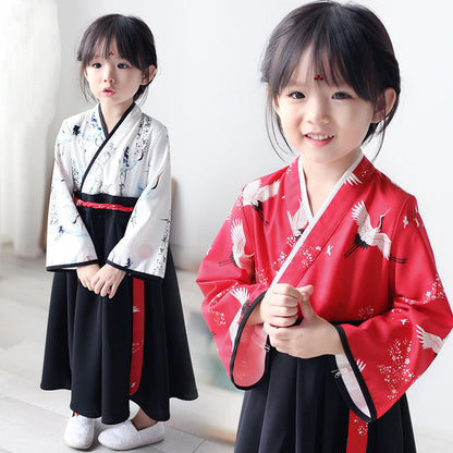 Autumn Hanfu Skirt for Kids – Traditional Chinese Style