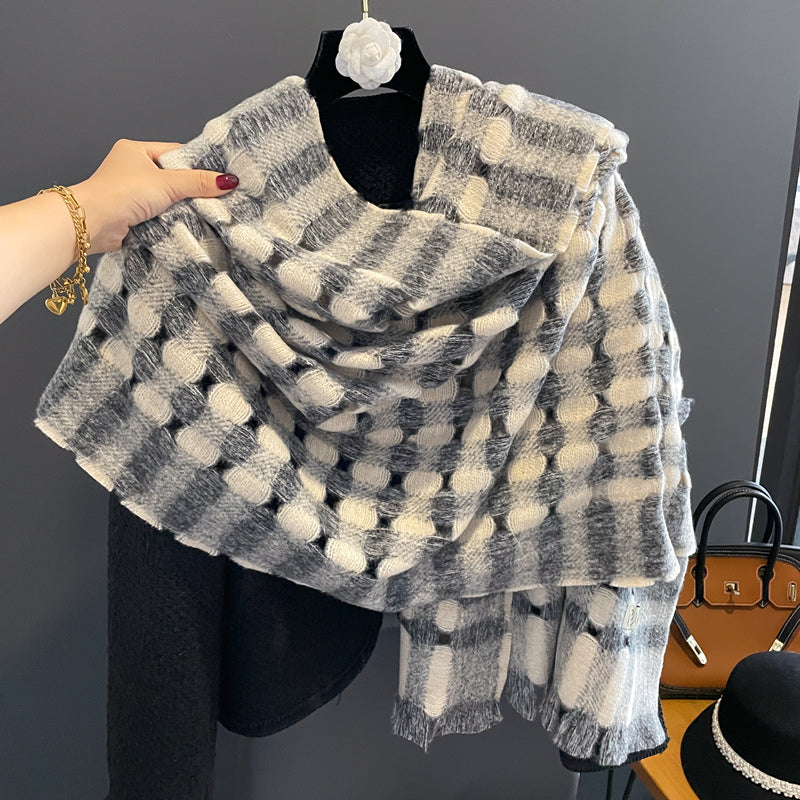 Cashmere Shawl & Neck Scarf – Dual-Use, Stylish & Cozy