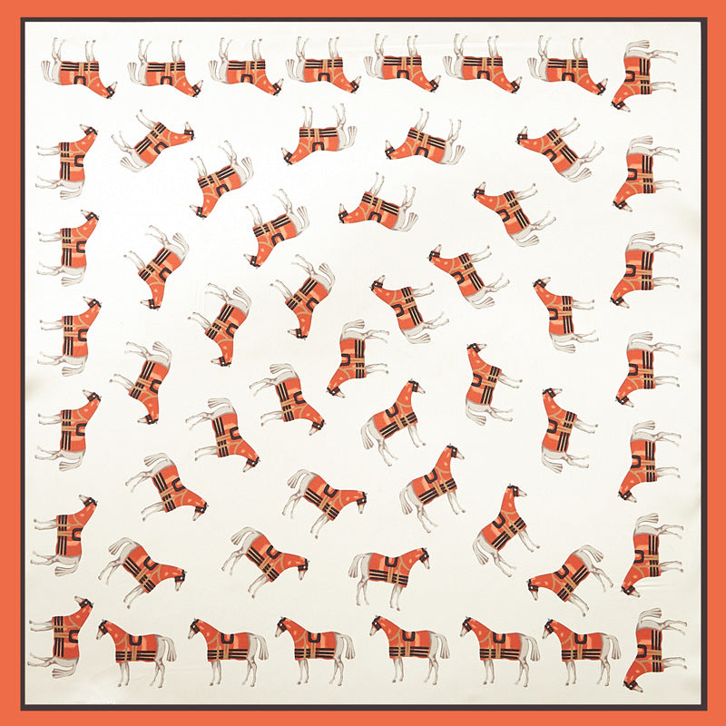 Printed Silk Satin Scarf & Shawl – Soft, Stylish, Versatile