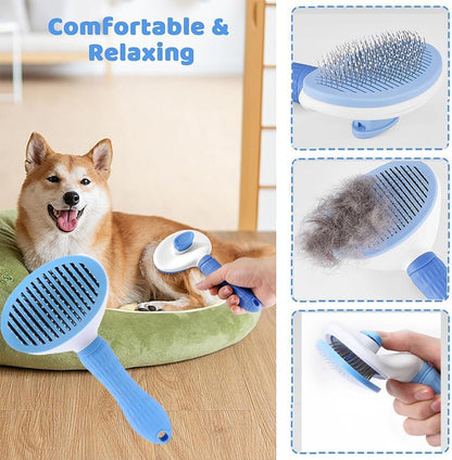 Complete 7-Piece Pet Grooming Kit – Self-Cleaning Brush & Professional Home Care Tools