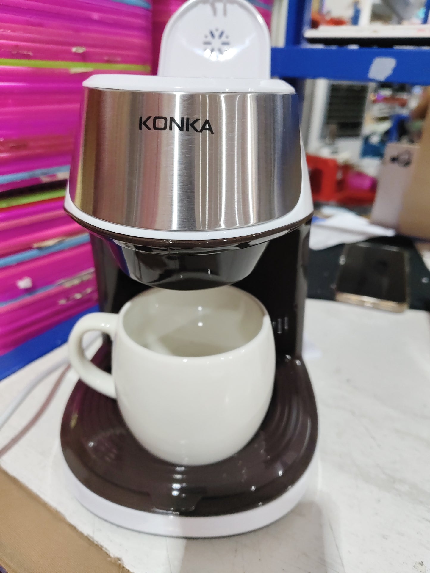Portable Automatic Coffee Maker – Mini Espresso Machine for Home & Office