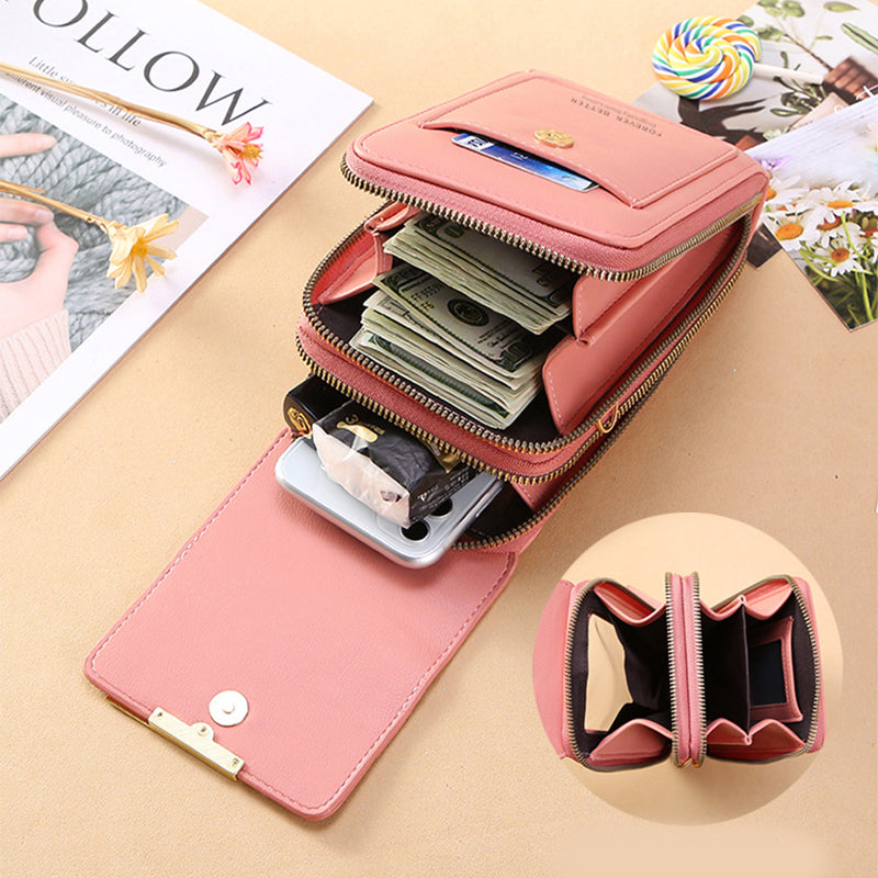 Touchscreen Crossbody Phone Bag – Stylish Mini Wallet for Women