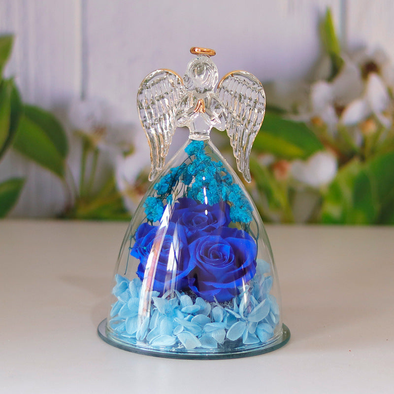 Eternal Angel Rose Glass Dome Gift Box – A Timeless Symbol of Love