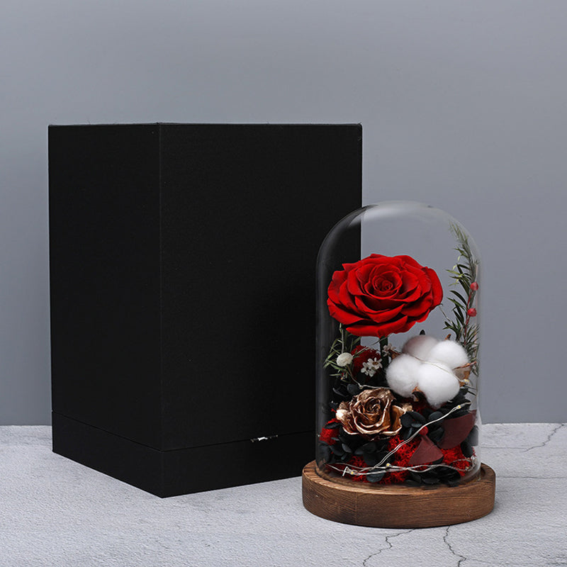 Elegant DIY Glass Cover Gift Box - Luxury Birthday & Special Occasion Gift