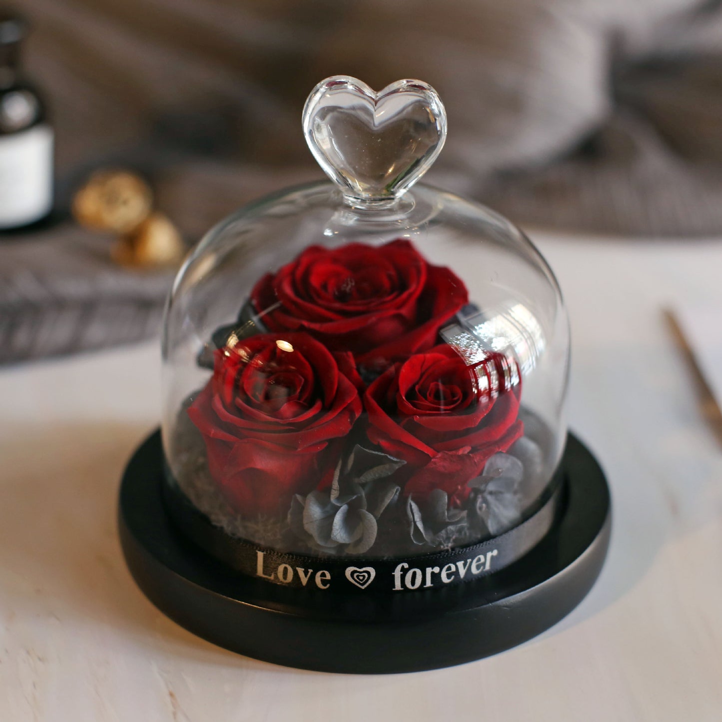 Eternal Rose Glass Dome Gift Box – Luxury Romantic Flower Keepsake