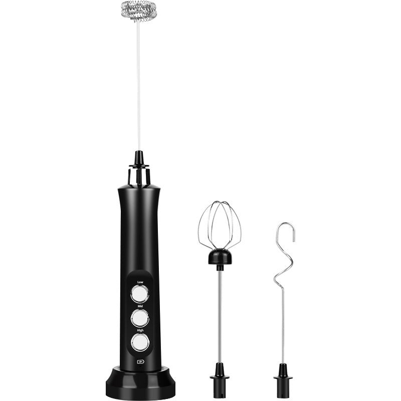 Premium Handheld 3-Head Milk Frother – Perfect for Coffee, Latte & Cappuccino