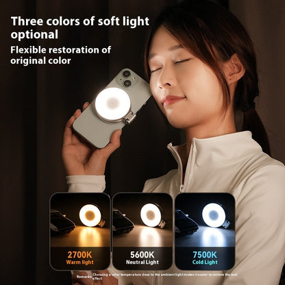 Mini Magnetic Suction Phone Beauty Fill Light – Portable LED Selfie Light
