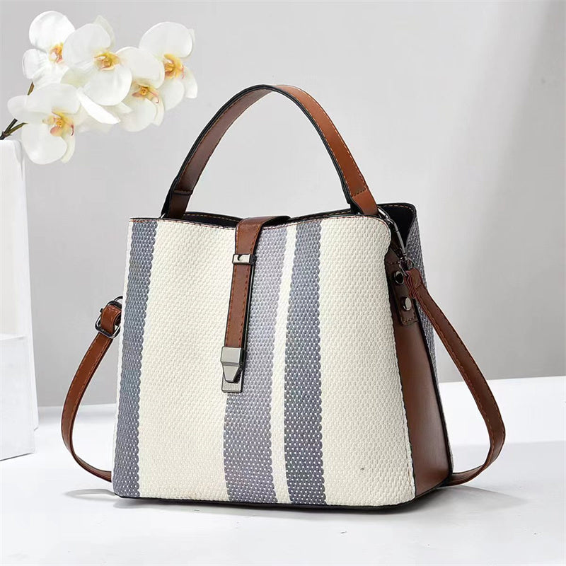 High Fashion PU Leather Bucket Bag – Large Capacity Women’s Crossbody Handbag