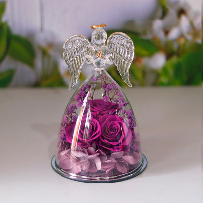 Eternal Angel Rose Glass Dome Gift Box – A Timeless Symbol of Love