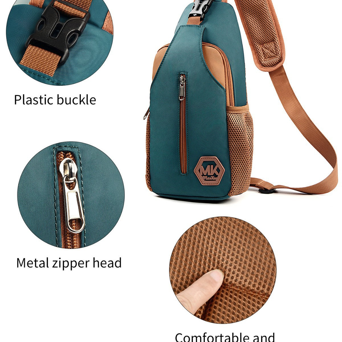 Korean-Style Crossbody Bag – Wear-Resistant & Casual