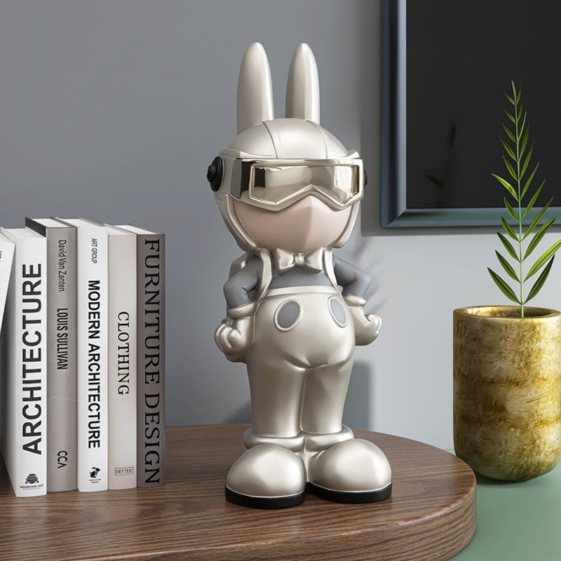 Elegant Rabbit Sculpture – Luxury Living Room Home Décor Ornament