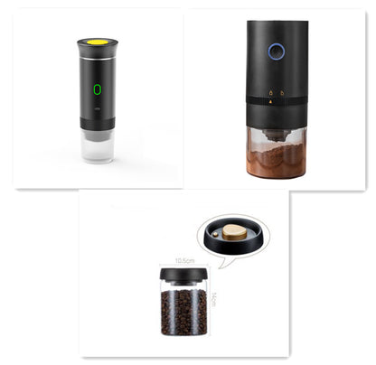 Electric 3-in-1 Portable Coffee Grinder & Espresso Maker – Travel & Home Use