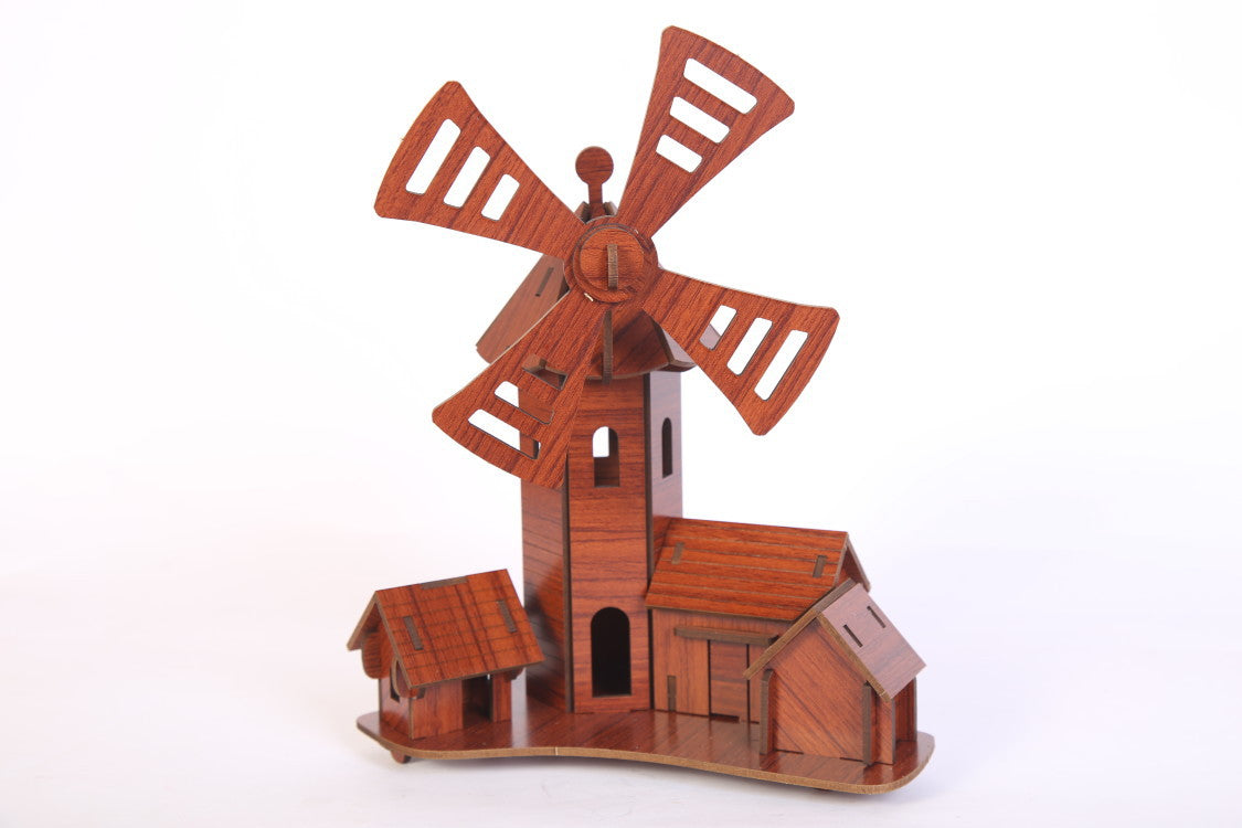 3D Wooden Puzzle Model – DIY Craft Kit & Elegant Home Décor Piece”