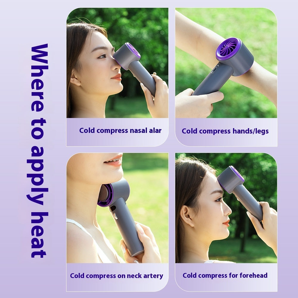 Portable Turbo Cooling Fan – Semiconductor Chill Technology, 3000mAh Battery, Adjustable Wind Speeds
