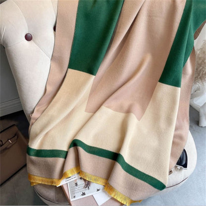 Long Warm Knit Neckband – Cozy Autumn & Winter Scarf for Women