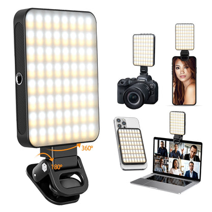 Magnetic LED Fill Light for Smartphone & Camera – Portable Clip-On Photography Lighting