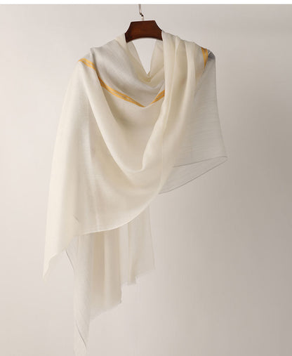 Ring Velvet Long Shawl – Autumn & Winter Cozy Wrap for Women