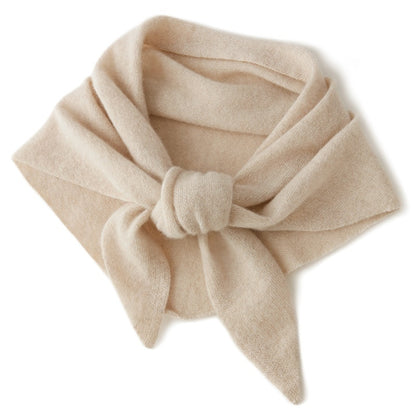 100% Pure Cashmere Knitted Shawl – Small Korean Style Unisex Wrap