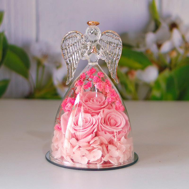 Eternal Angel Rose Glass Dome Gift Box – A Timeless Symbol of Love
