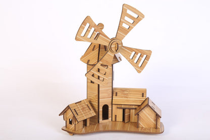 3D Wooden Puzzle Model – DIY Craft Kit & Elegant Home Décor Piece”