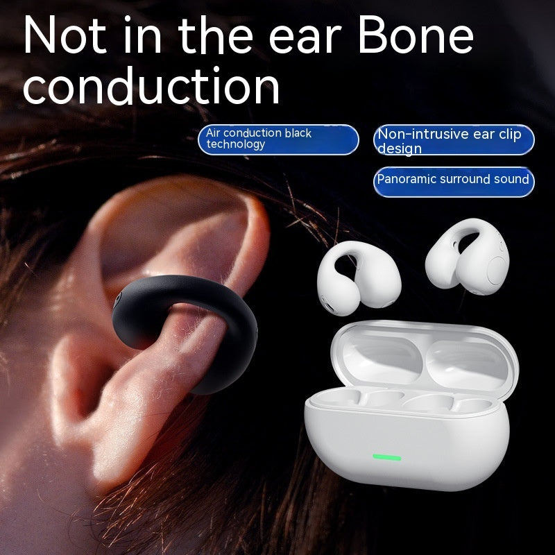 Wireless Bone Conduction Ear Clip Bluetooth 5.3 Headset – TWS, Comfortable, Sports
