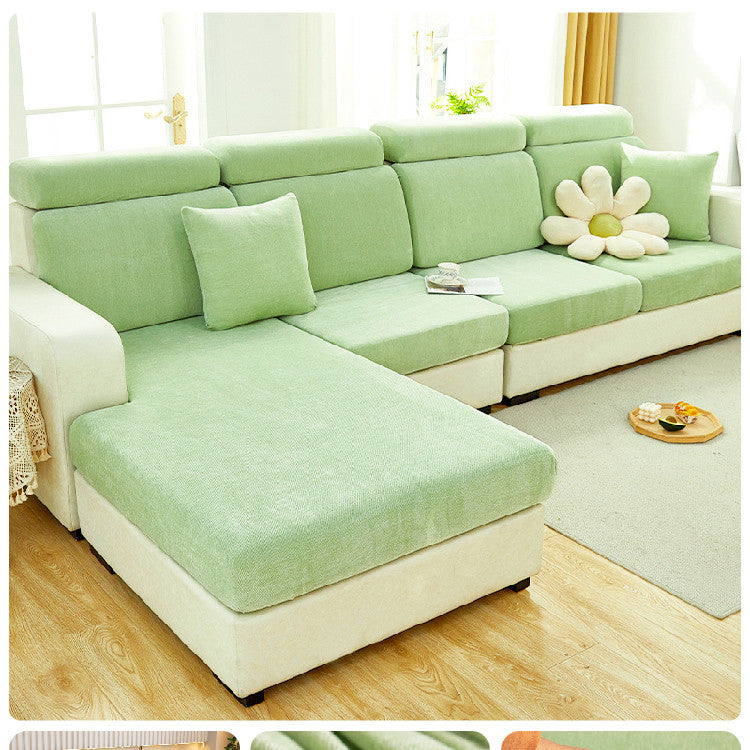 Home Fashion Chenille Stretch Sofa Cover – Modern & Cozy