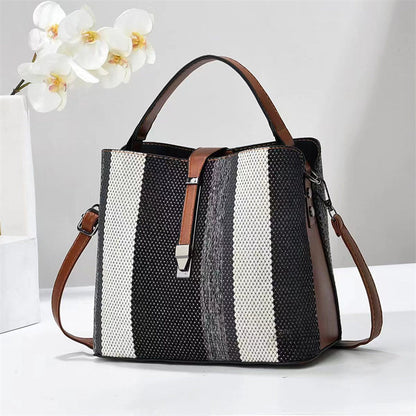 High Fashion PU Leather Bucket Bag – Large Capacity Women’s Crossbody Handbag