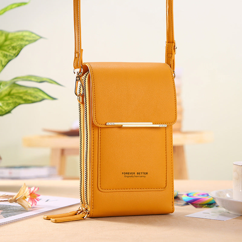 Touchscreen Crossbody Phone Bag – Stylish Mini Wallet for Women