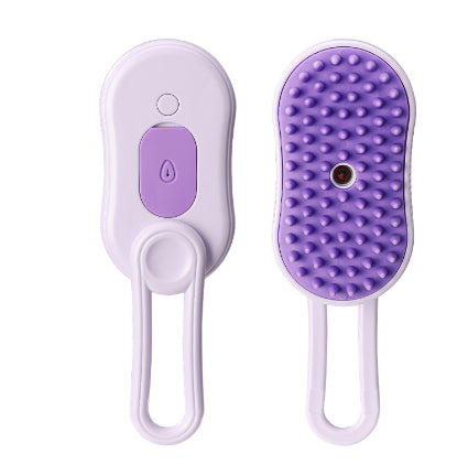 3‑in‑1 Electric Pet Grooming Brush – Steam Spray Hair Removal & Massage for Cats & Dogs