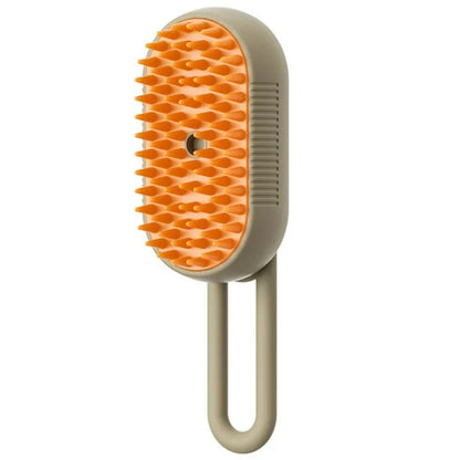 3‑in‑1 Electric Pet Grooming Brush – Steam Spray Hair Removal & Massage for Cats & Dogs