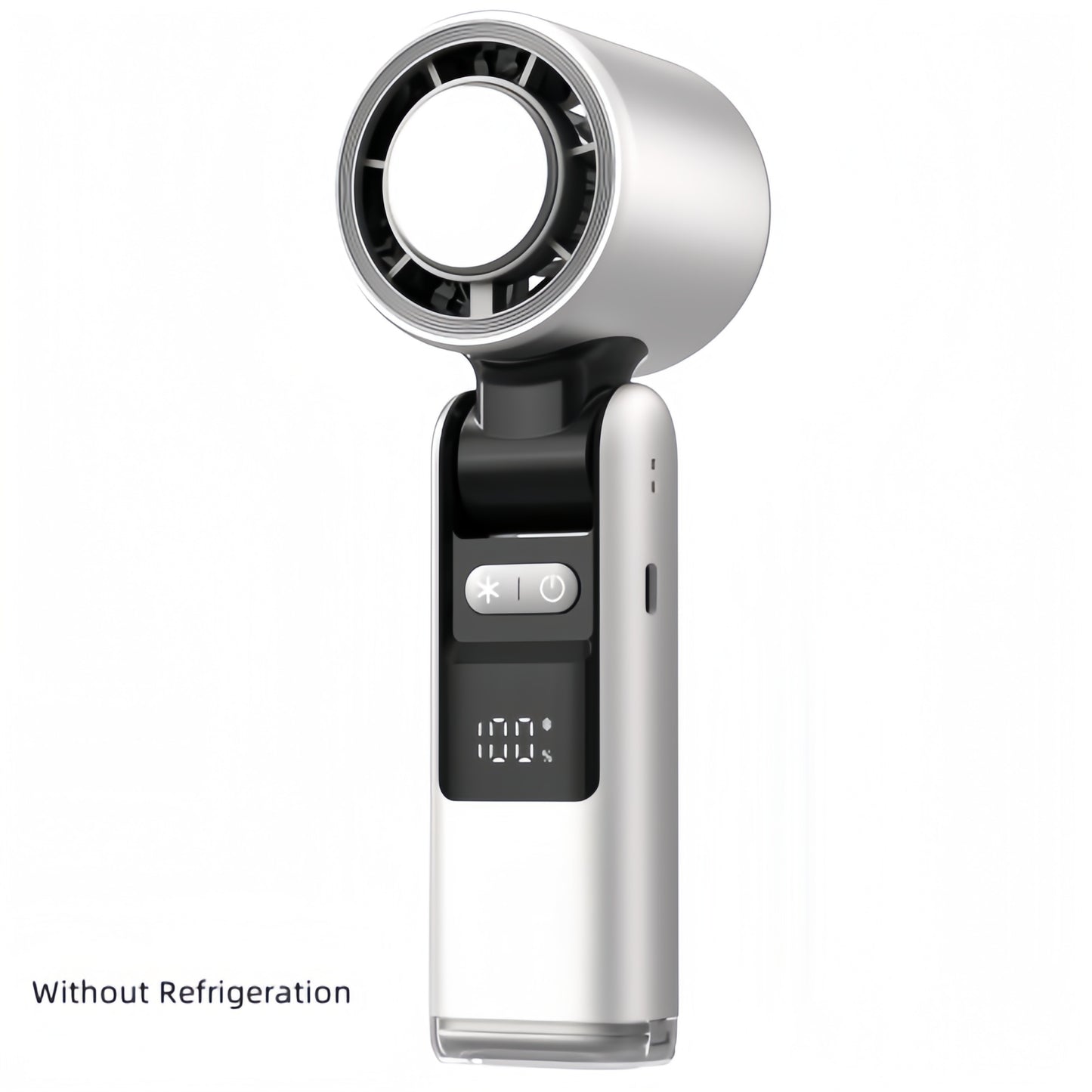 Portable Handheld Turbo Cooling Fan – Mini Ice Sensation High-Speed USB Rechargeable Fan with Digital Display for Camping, Travel & Outdoor Activities