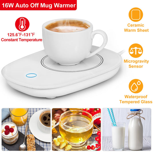 Coffee Mug Warmer – Auto Shut-Off USB Heater for Home & Office