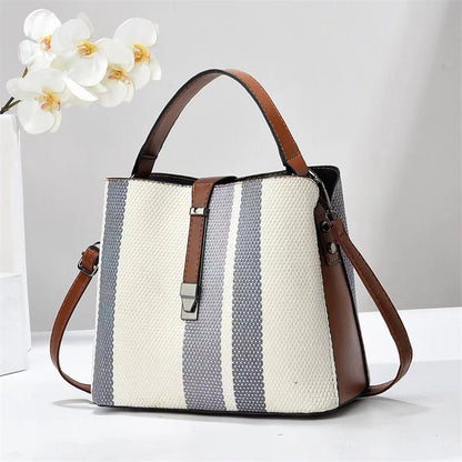 High Fashion PU Leather Bucket Bag – Large Capacity Women’s Crossbody Handbag