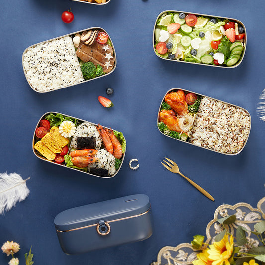 Smart Water-Free Heating Lunch Box – Plug-In Portable Food Warmer