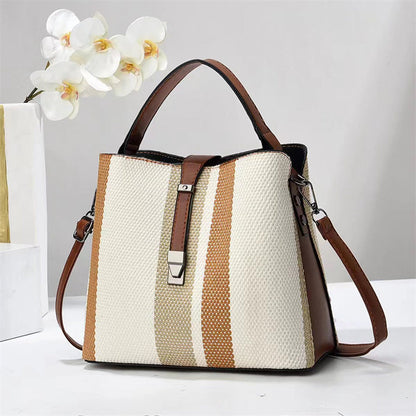 High Fashion PU Leather Bucket Bag – Large Capacity Women’s Crossbody Handbag