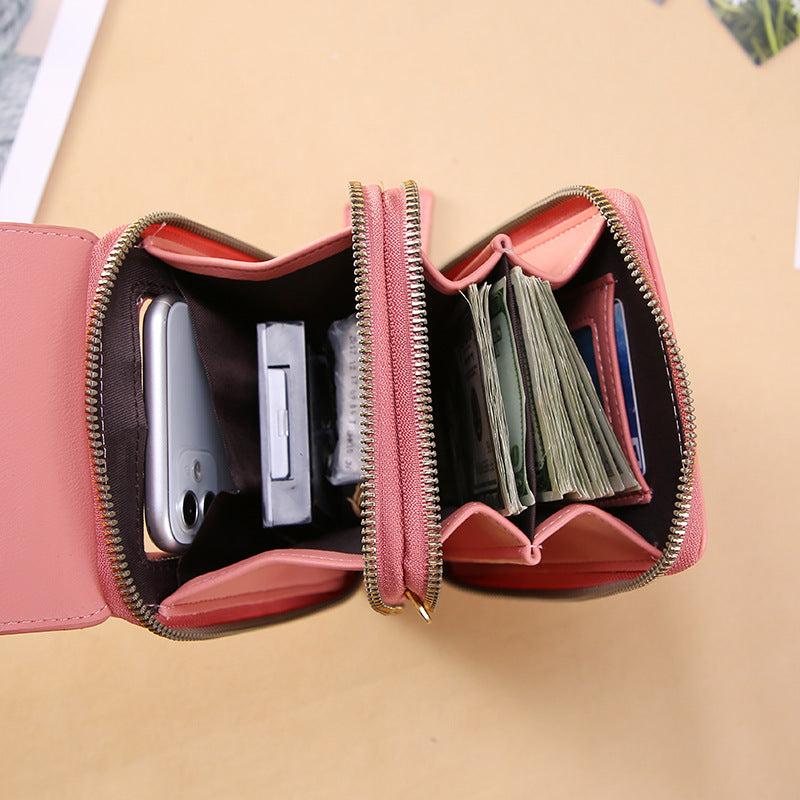 Touchscreen Crossbody Phone Bag – Stylish Mini Wallet for Women