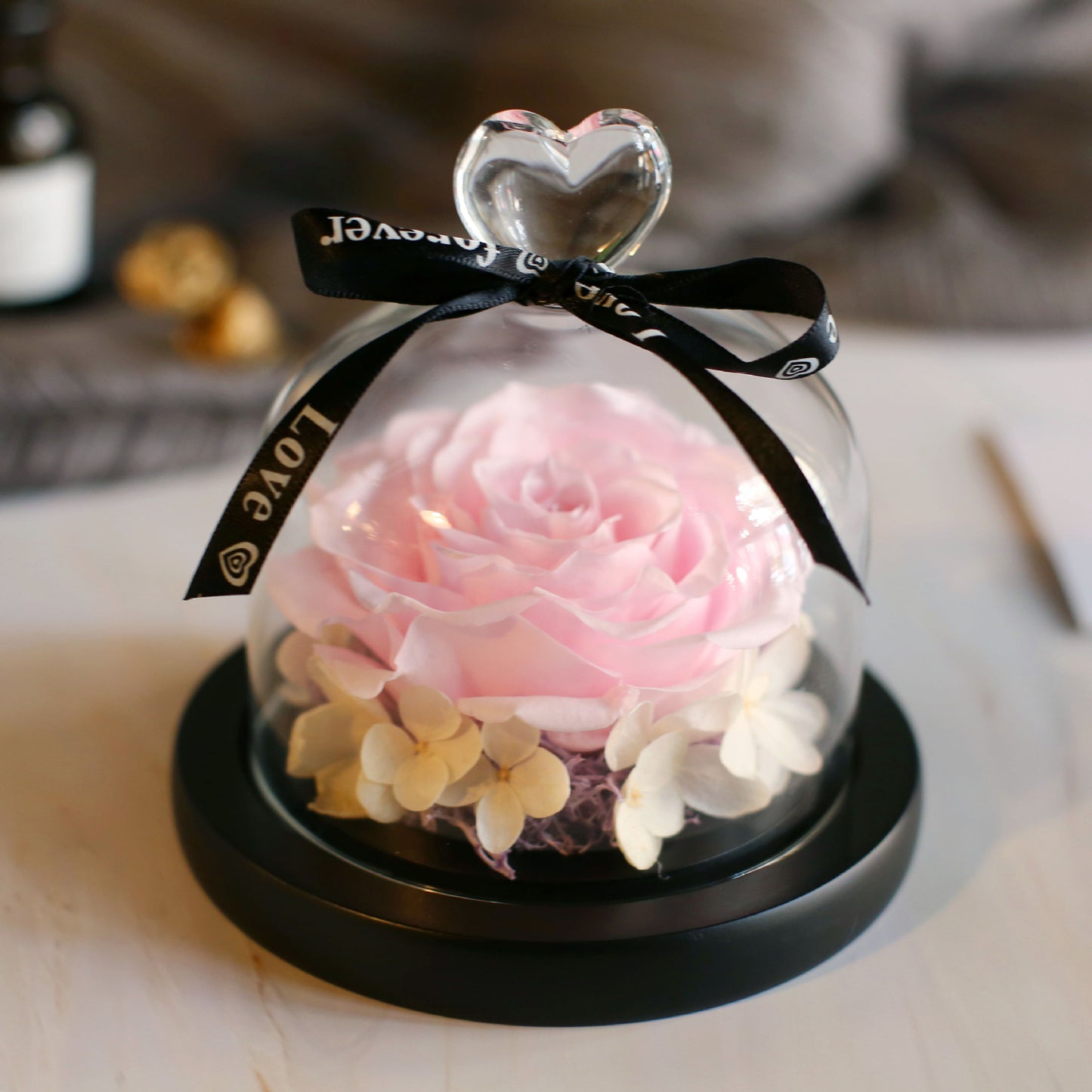 Eternal Rose Glass Dome Gift Box – Luxury Romantic Flower Keepsake