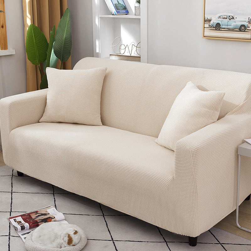 Premium Stretch Chenille Sofa Cover – Full Coverage Anti-Slip Protector