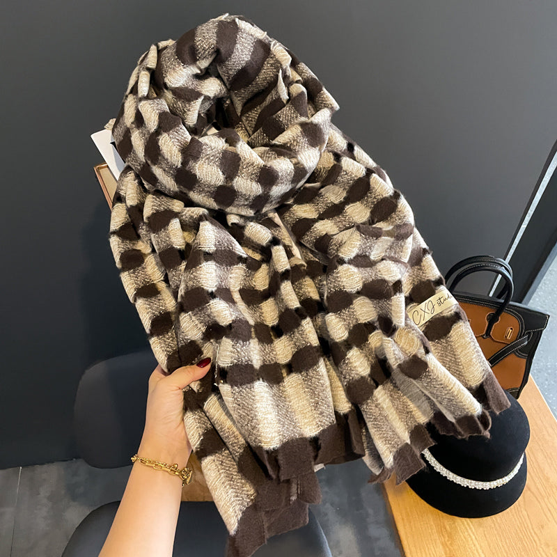 Cashmere Shawl & Neck Scarf – Dual-Use, Stylish & Cozy