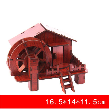 3D Wooden Puzzle Model – DIY Craft Kit & Elegant Home Décor Piece”