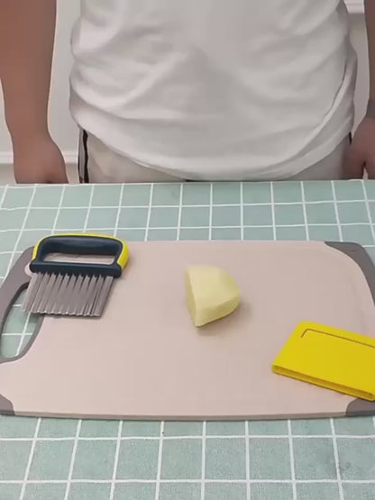 Wolf Tooth Potato Cutter – Stainless Steel Kitchen Slicing Tool for Quick & Creative Food Preparation