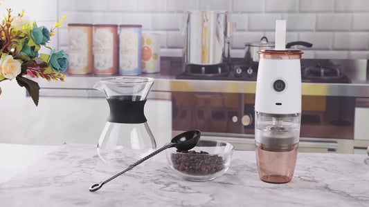 Portable Coffee Machine & Grinder – USB Electric, Manual, Compact Design