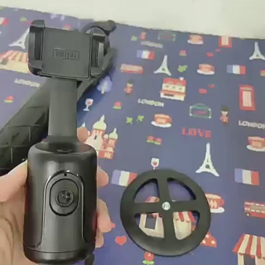 Virelia AI Smart Tracking Gimbal™ – 360° Auto Face Tracking Stabilizer for Effortless Filming